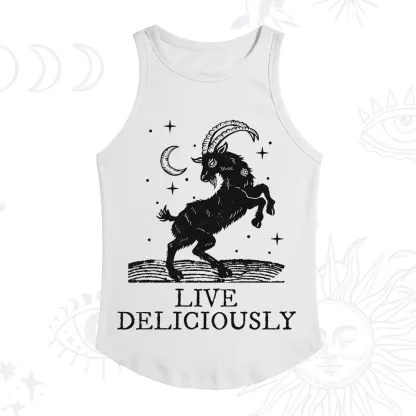 Purplehecate Live Deliciously Racerback Tank Top