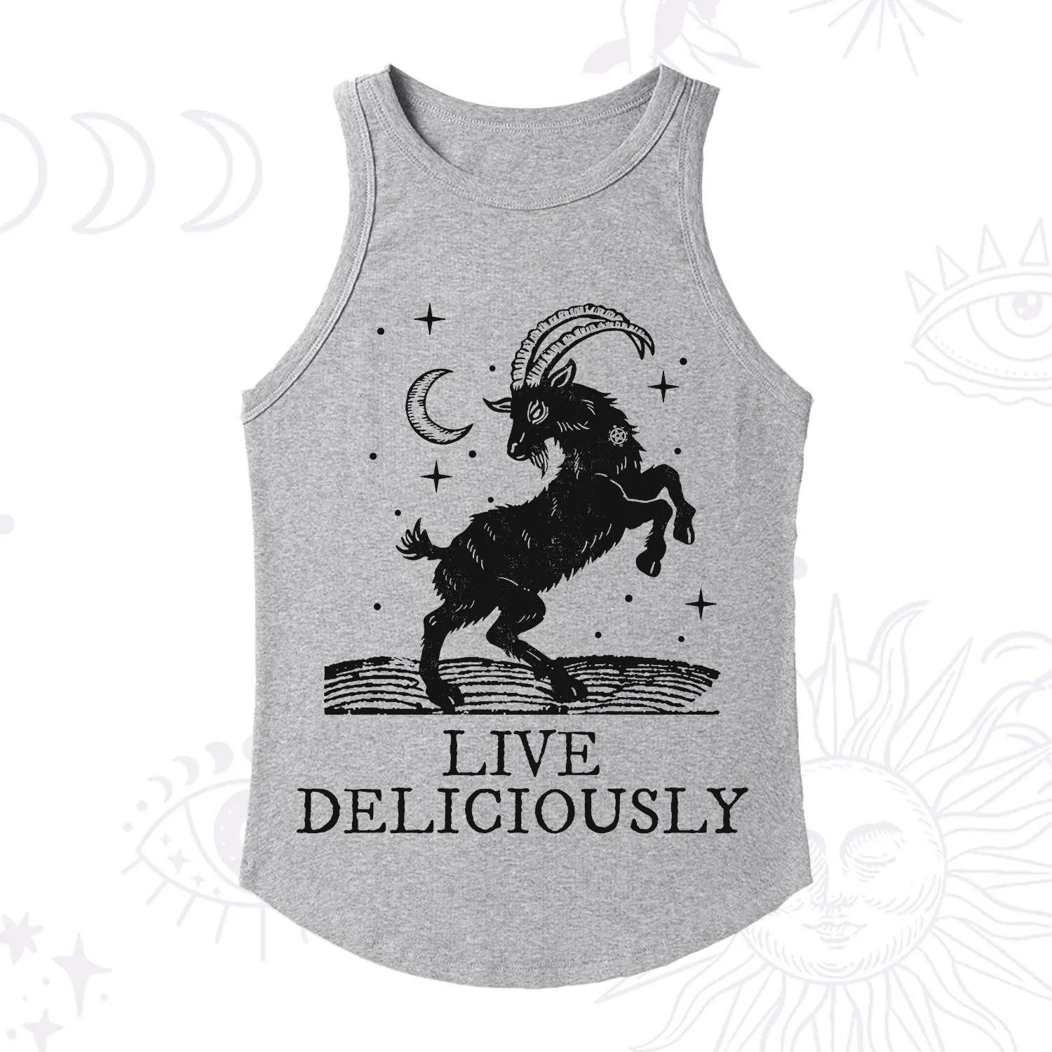 Purplehecate Live Deliciously Racerback Tank Top