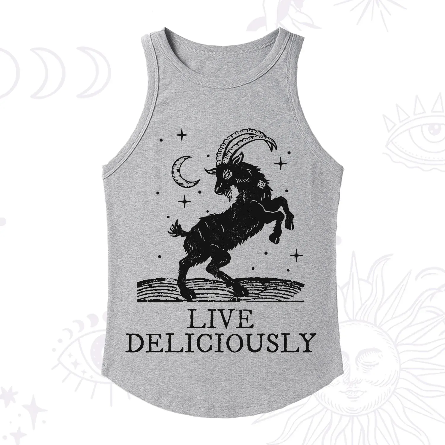 Purplehecate Live Deliciously Racerback Tank Top