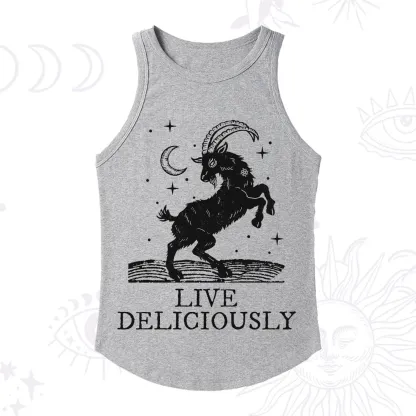 Purplehecate Live Deliciously Racerback Tank Top