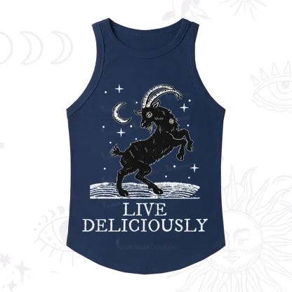 Purplehecate Live Deliciously Racerback Tank Top