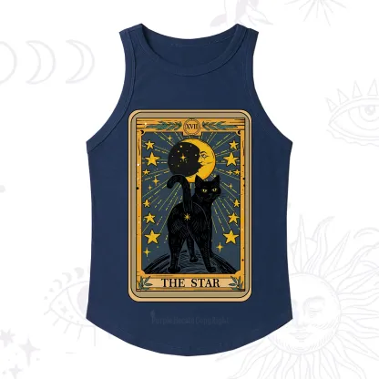 Purplehecate The Star Tarot Cat Racerback Tank Top