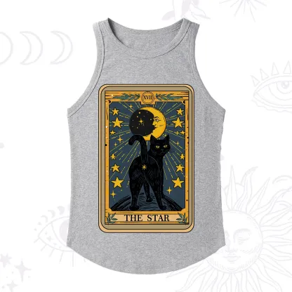 Purplehecate The Star Tarot Cat Racerback Tank Top
