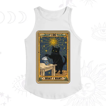 Purplehecate I Do What I Want Cats Racerback Tank Top