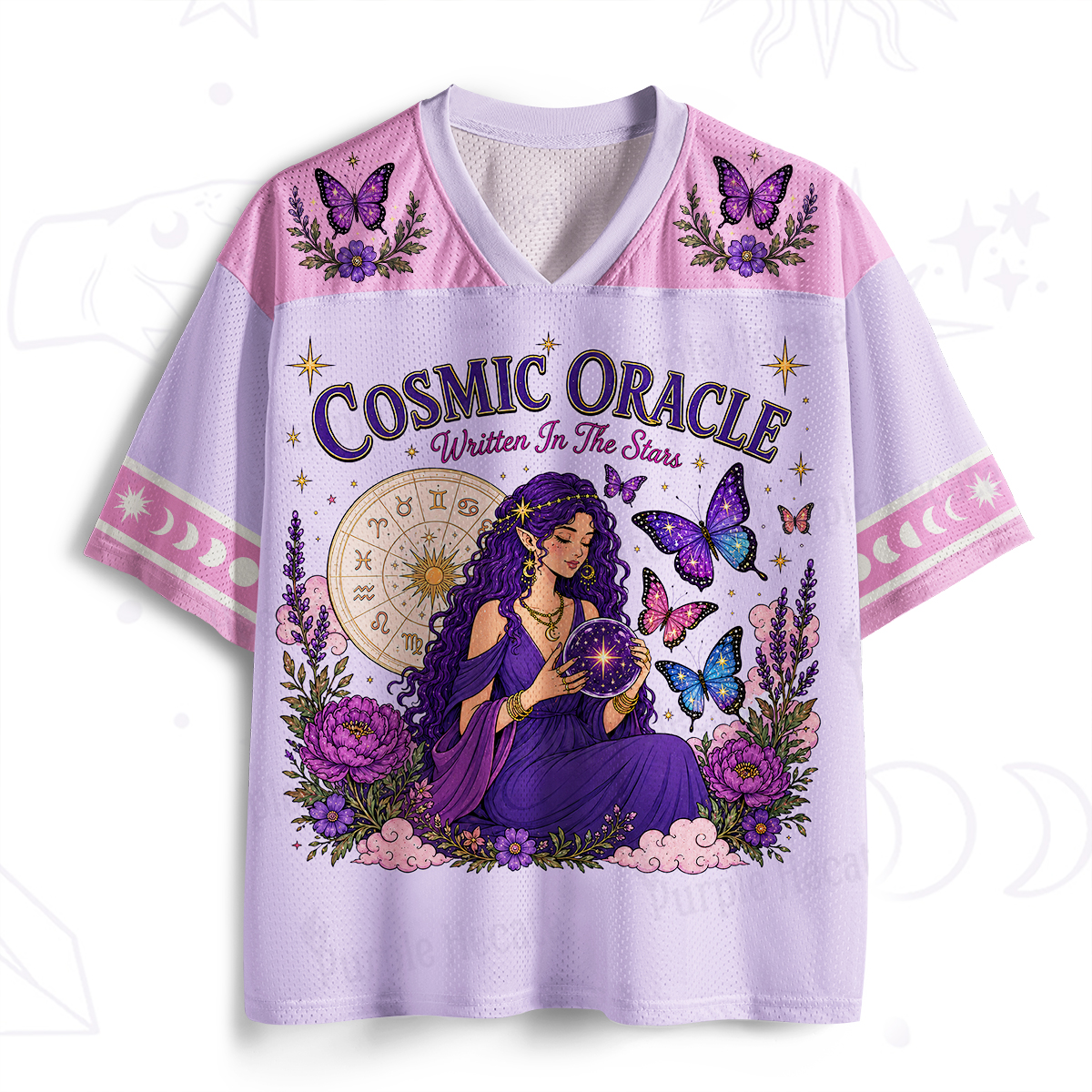 Purplehecate Cosmic Oracle Astrological Witchy Mesh Jersey