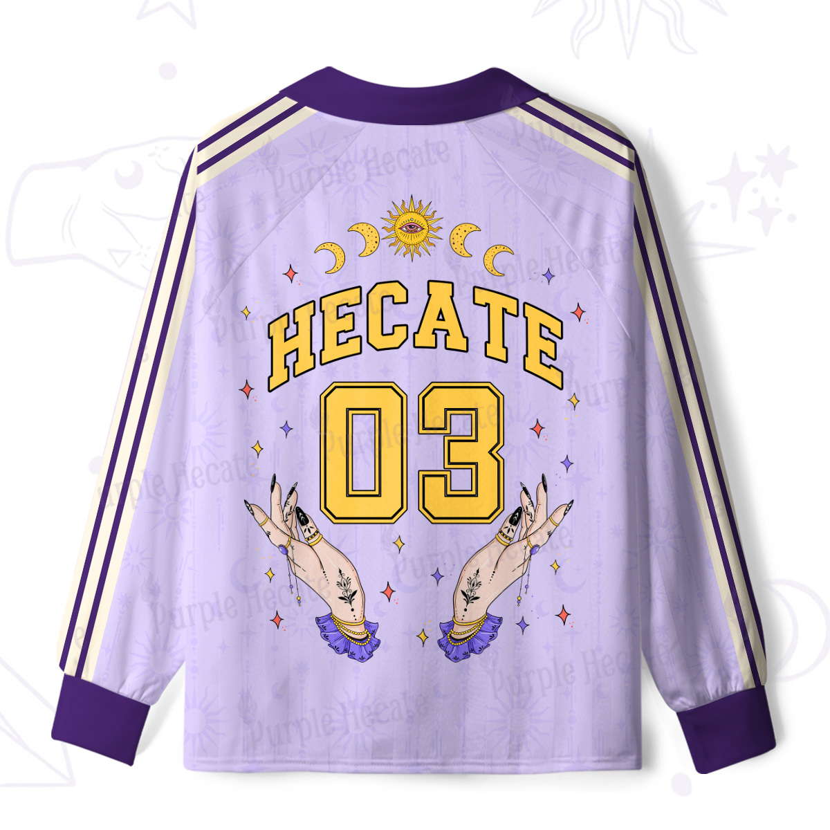 Purplehecate Hecate Moonlight Sorcery Long Sleeve Jersey Shirt