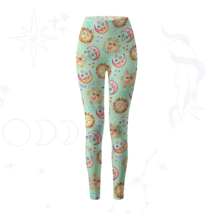 Purplehecate Dancing Suns and Lunar Dreams Yoga Pants Yoga Pants