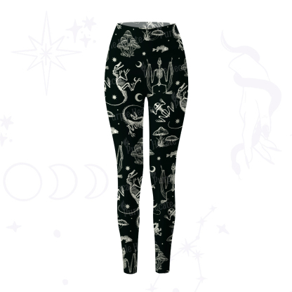 Purplehecate Prehistoric Fantasy Yoga Pants
