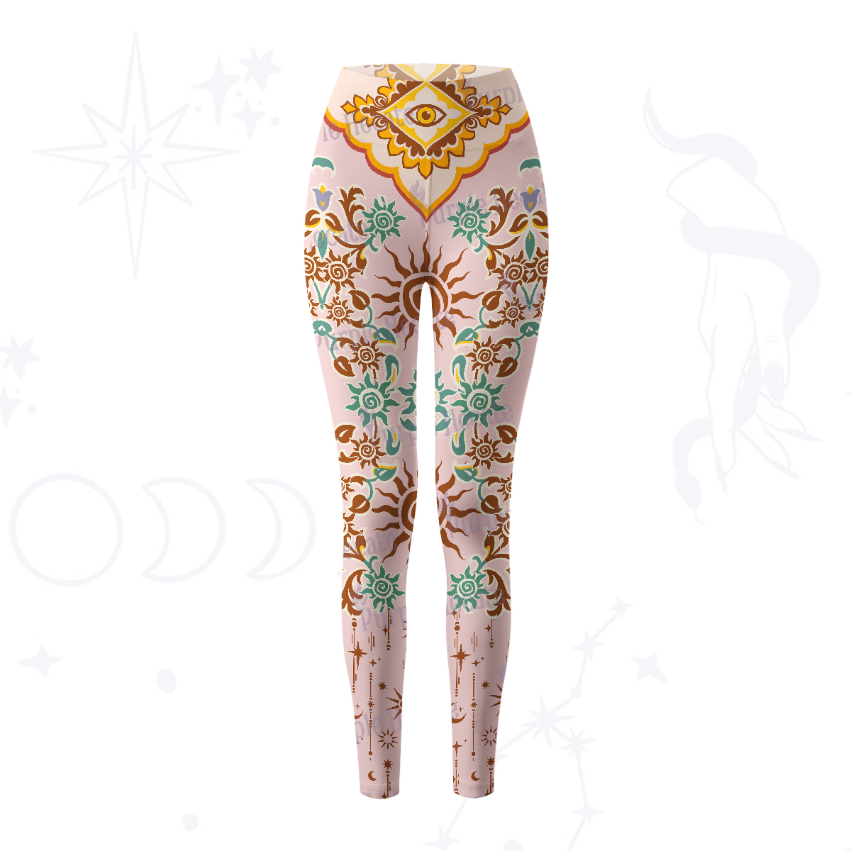 urplehecate Solar Whispers Witch Yoga Pants