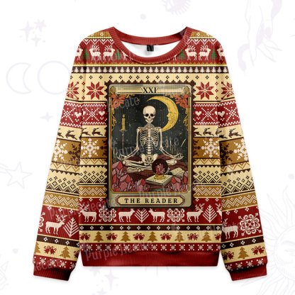 Purplehecate The Reader Tarot Ugly Christmas Sweatshirts