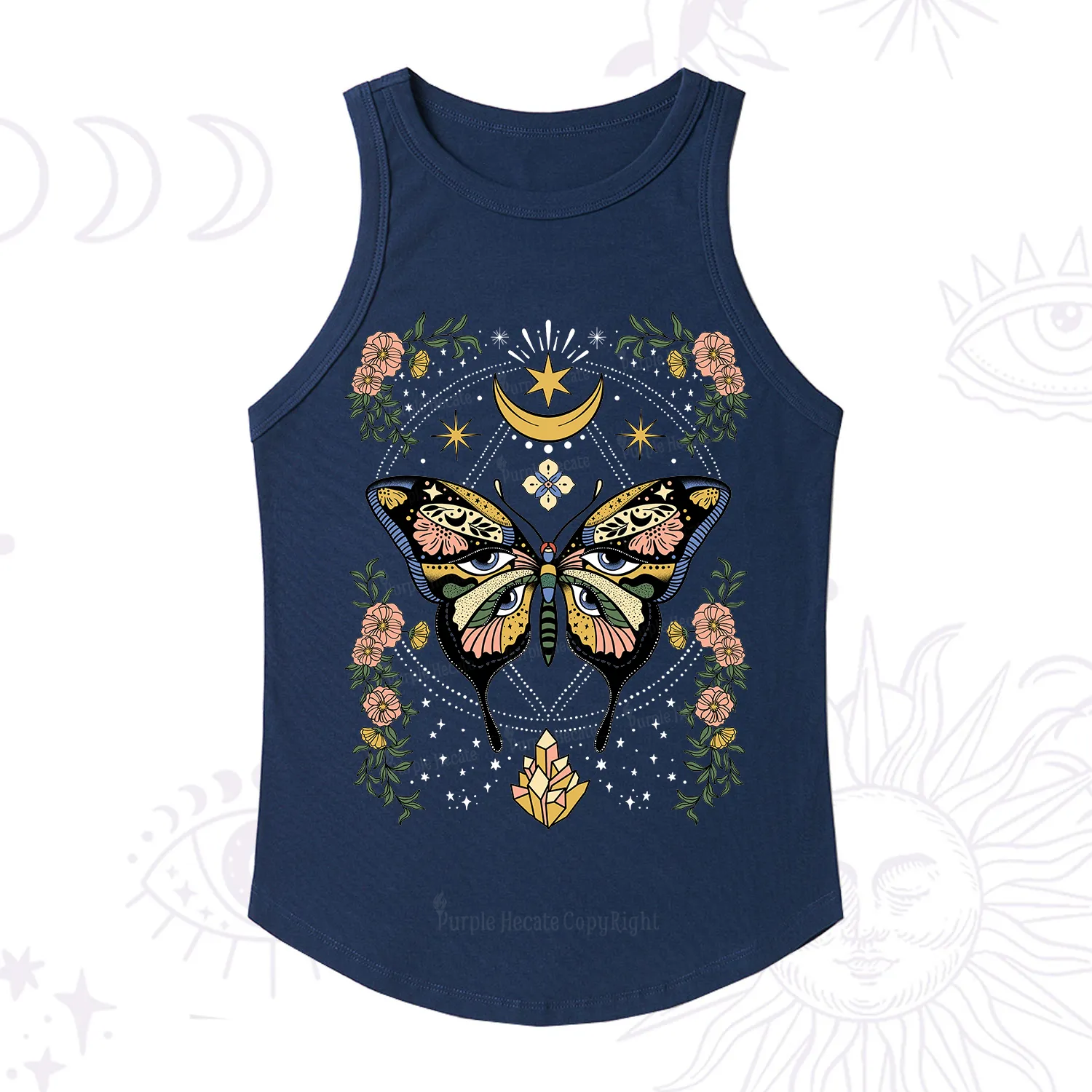 Purplehecate I Am Opening Ribbed Tank Top
