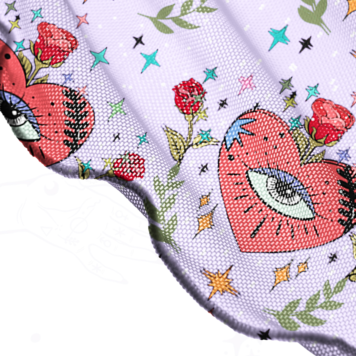 Purplehecate Mystic Eye Mesh Cover Up Dress