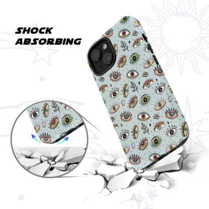 Purplehecate Evil Eye Pattern Phone Case