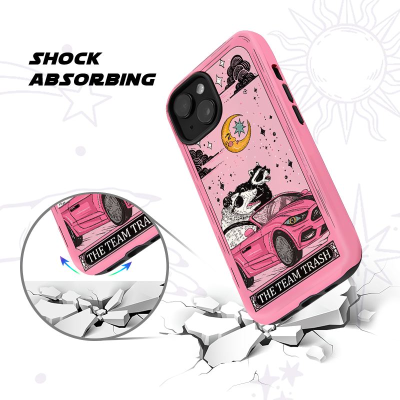 Purplehecate The Team Trash Tarot Card Phone Case