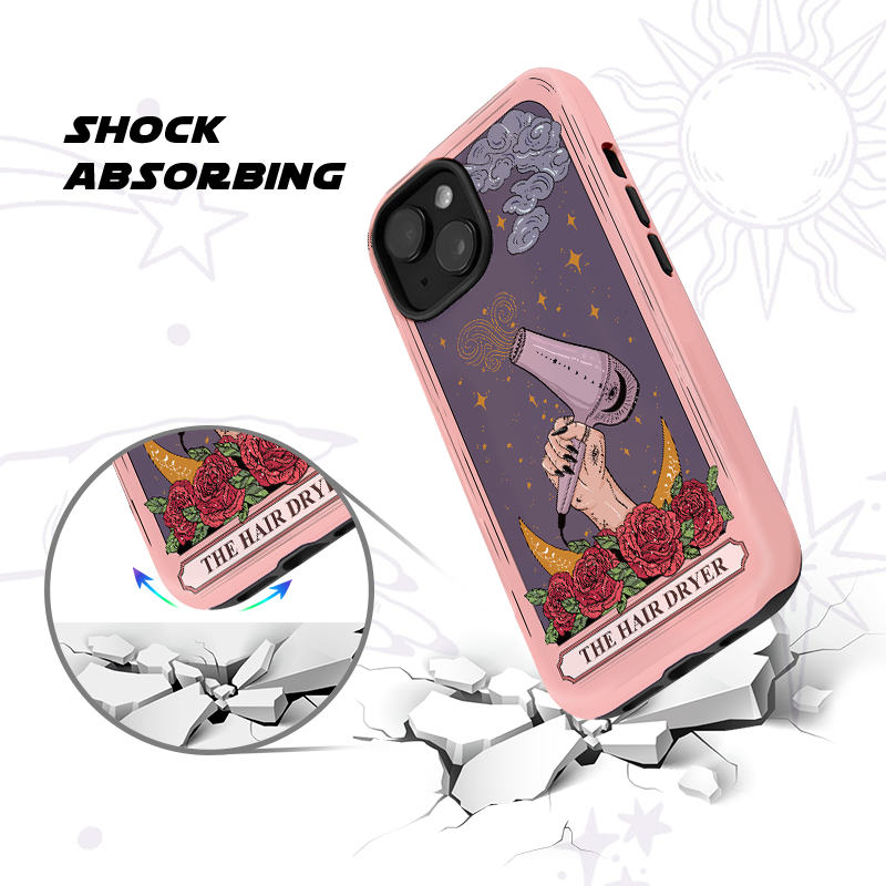 Purplehecate The Hair Dryer Tarot Phone Case