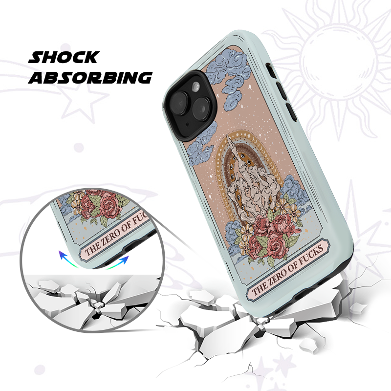 Purplehecate The Zero Of Fucks Tarot Phone Case