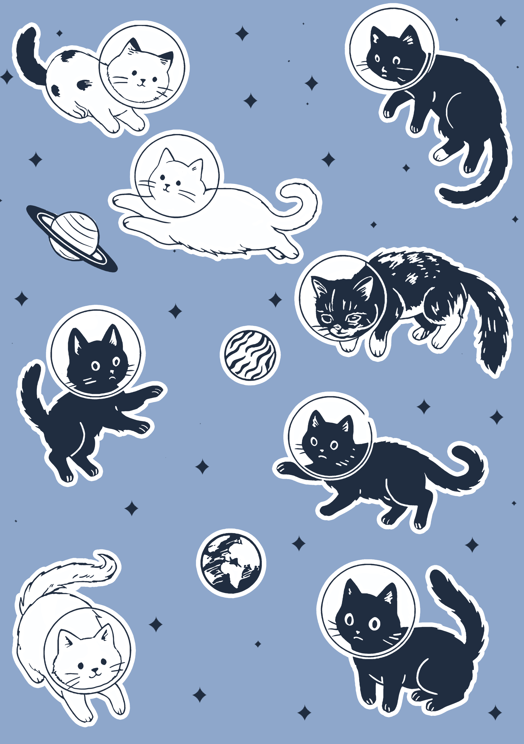Purplehecate Favorite Cats Stickers Pack Of 11