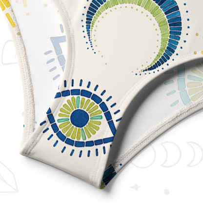 Purplehecate Sun Eye One-Shoulder One-Piece Swimsuit