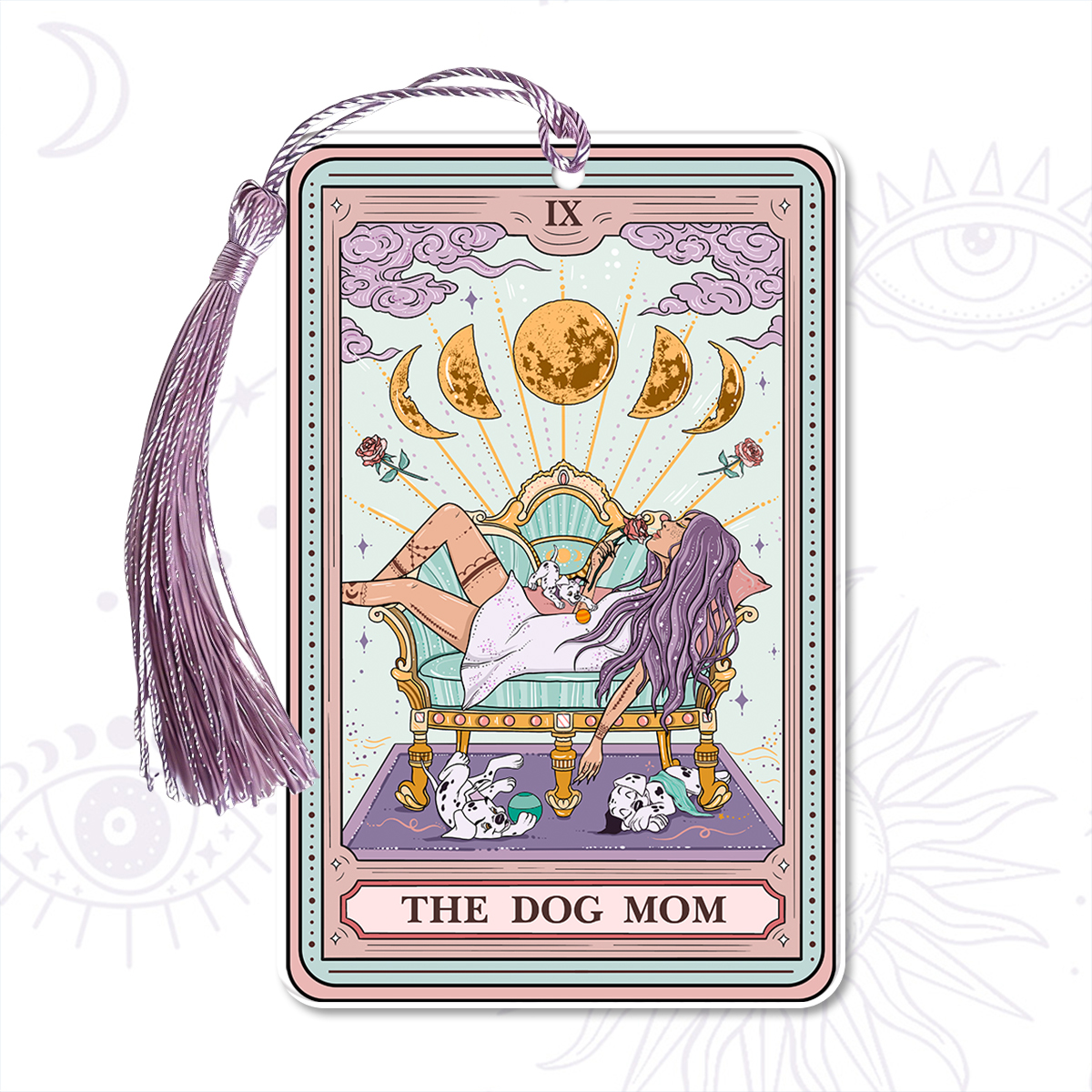 Purplehecate The Dog Mom Tarot Bookmark