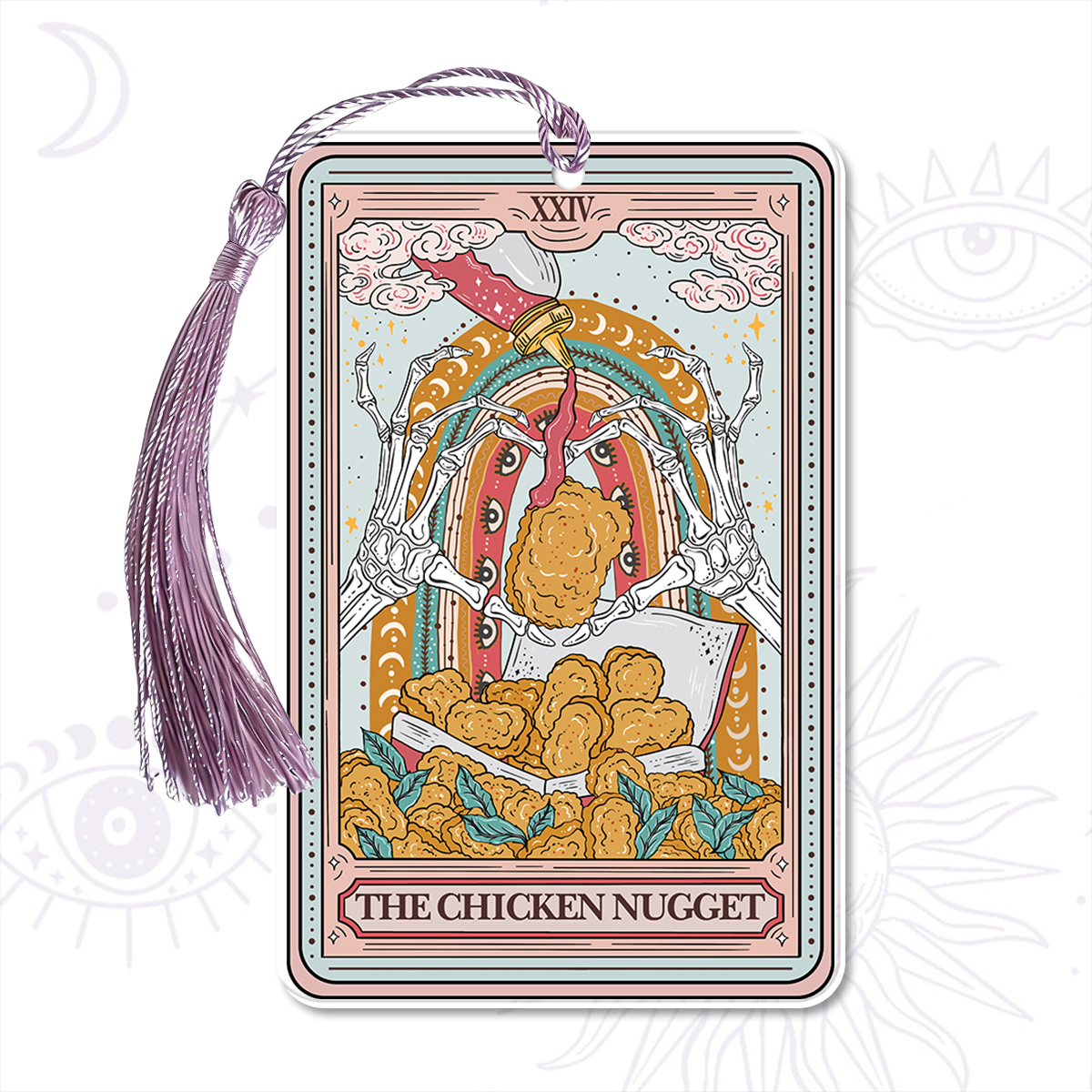 Purplehecate The Chicken Nugget Food Tarot Bookmark
