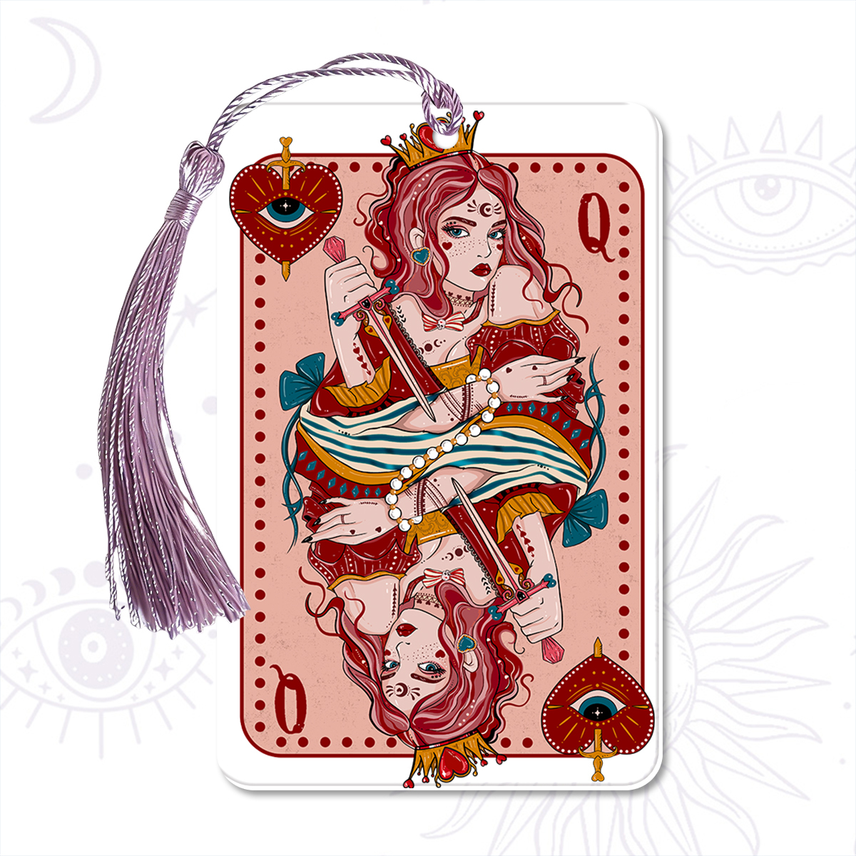 Purplehecate Queen of Hearts Bookmark