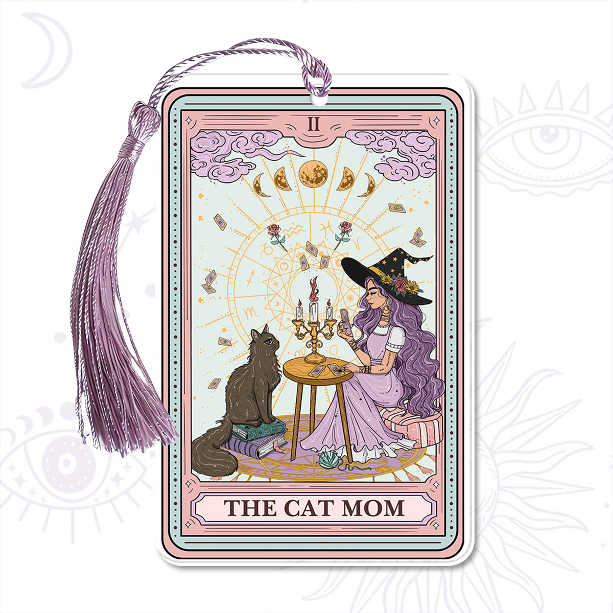 Purplehecate The Cat Witch Mom Tarot Bookmark