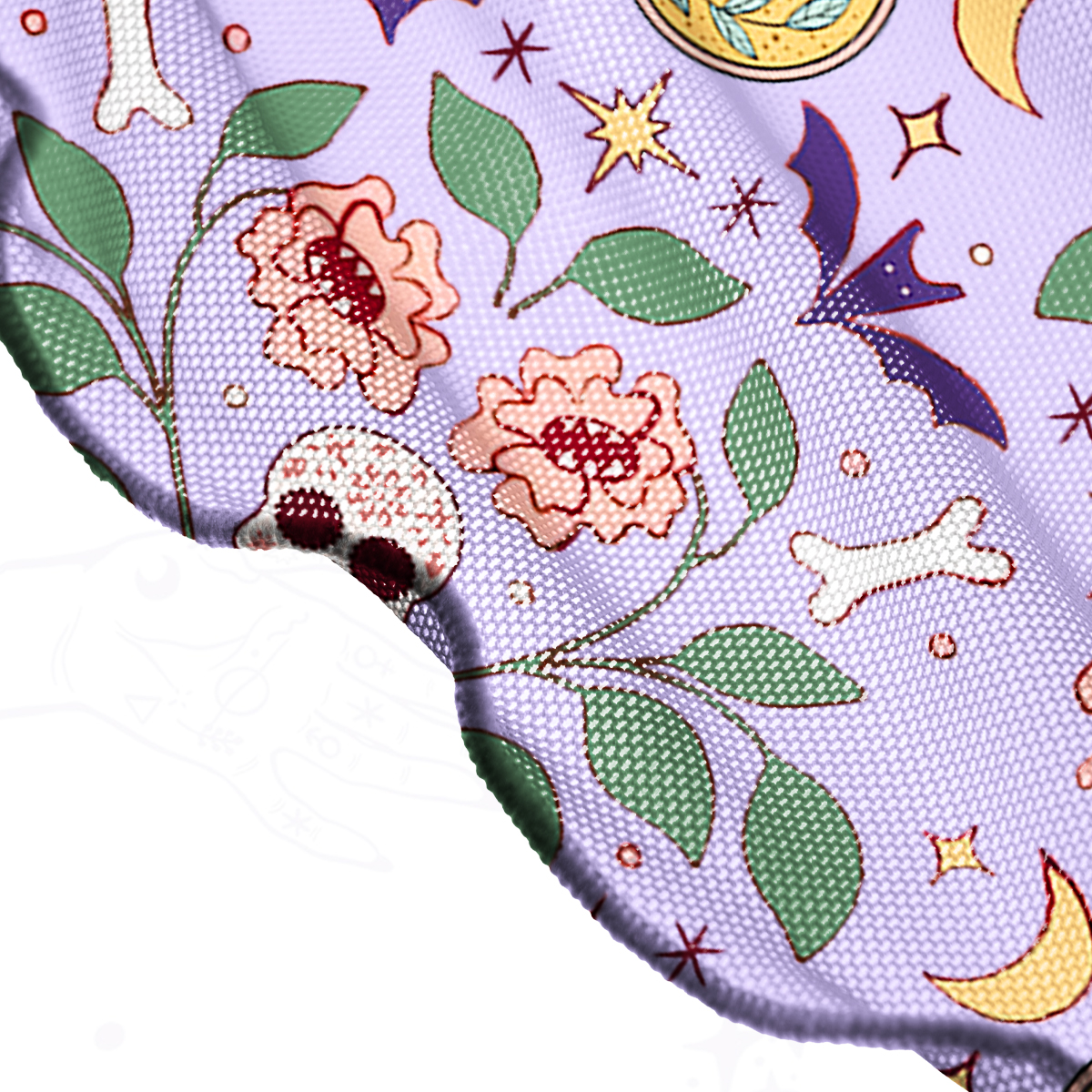 Purplehecate Gothic Floral Skeleton Mesh Cover Up Dress