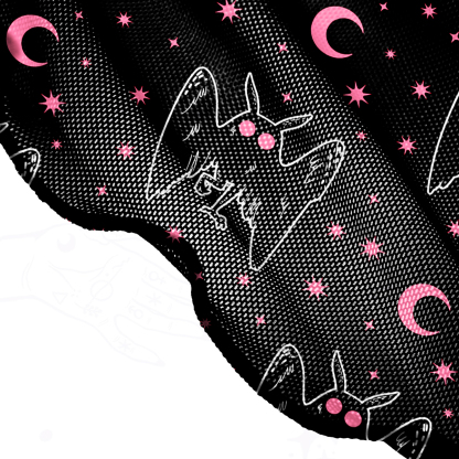 Purplehecate Witchy Mothman Night Mesh Cover Up Dress