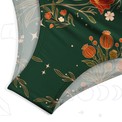 Purplehecate Death Moth Rebirth One-Piece Swimsuit