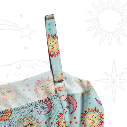 [Copy]Purplehecate Magic of Sun and Moon Wide Straps Maxi Dress