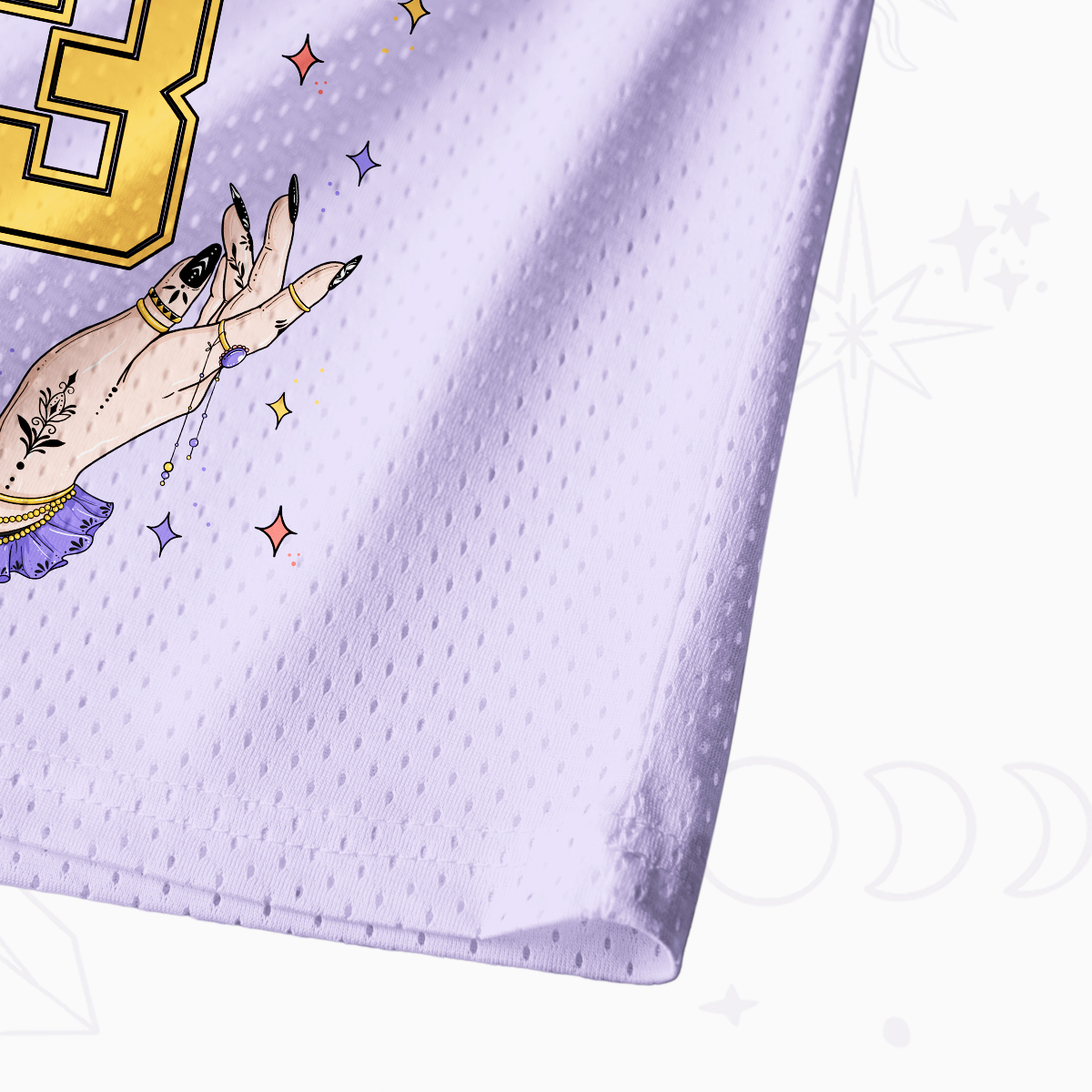 Purplehecate Hecate Moonlight Sorcery Mesh Jersey Tank Top