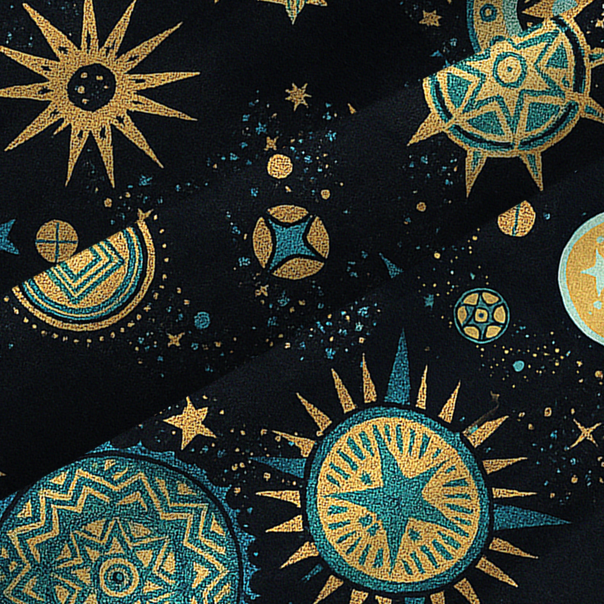 Purplehecate Starry Night Spaghetti Strap Midi Dress