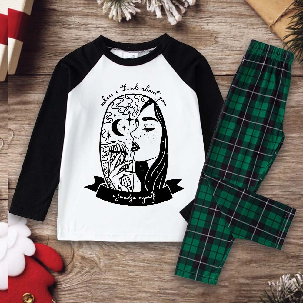 Purplehecate When I Think About You I Smudge Myself Christmas Pajamas
