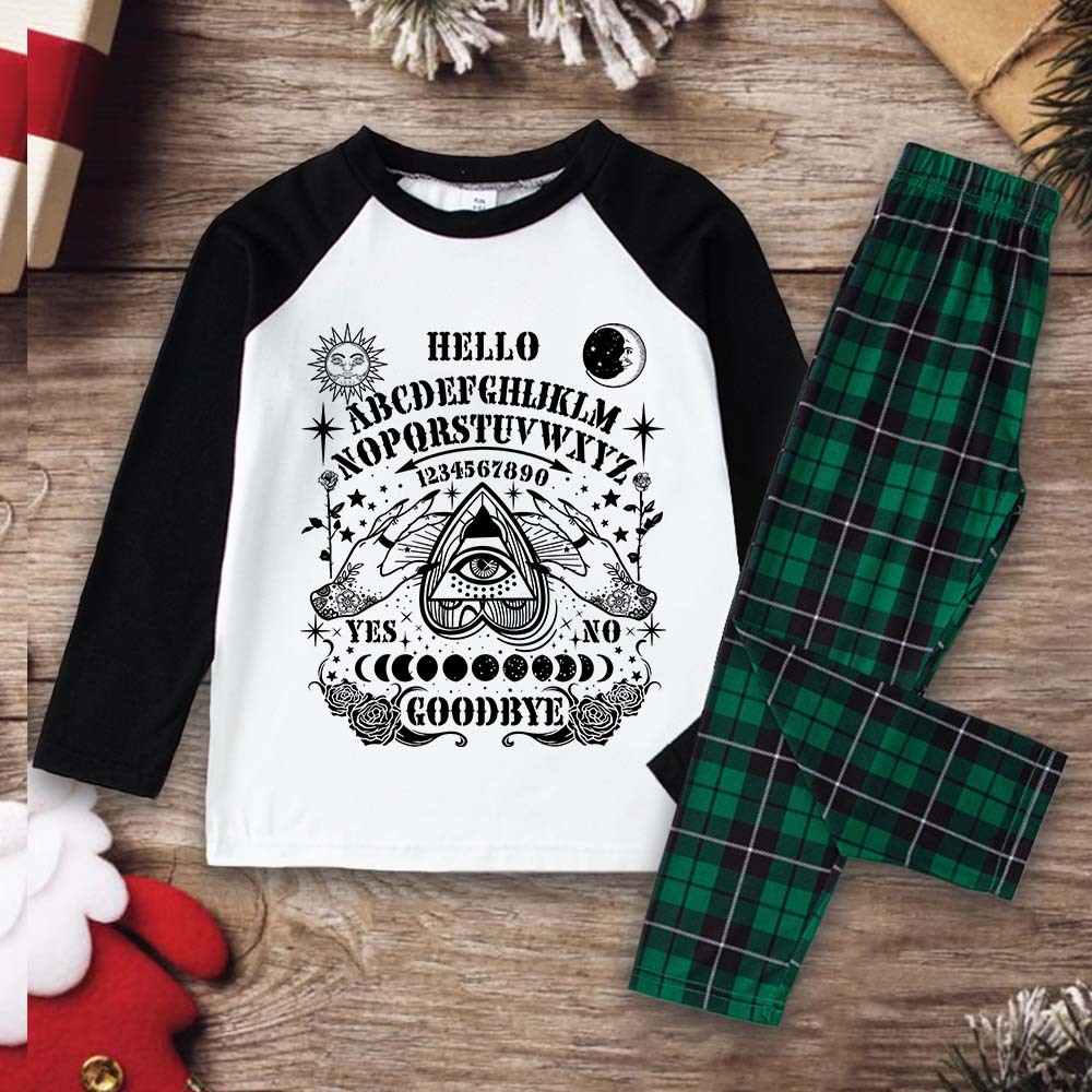 Purplehecate Hello Goodbye Christmas Pajamas