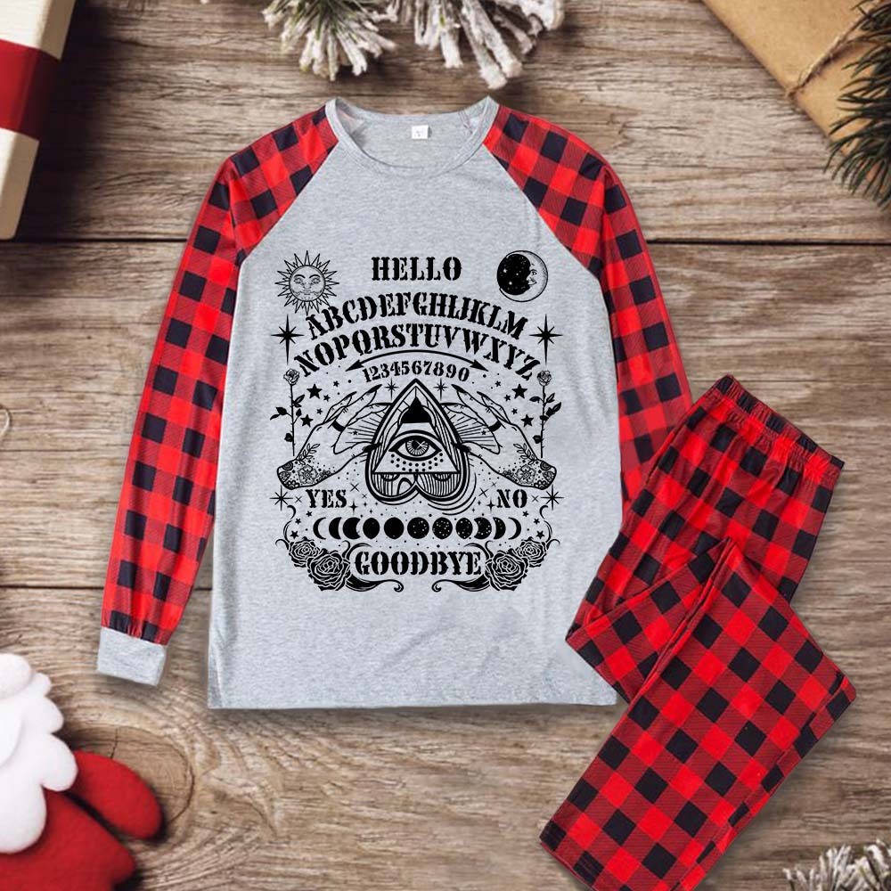 Purplehecate Hello Goodbye Christmas Pajamas