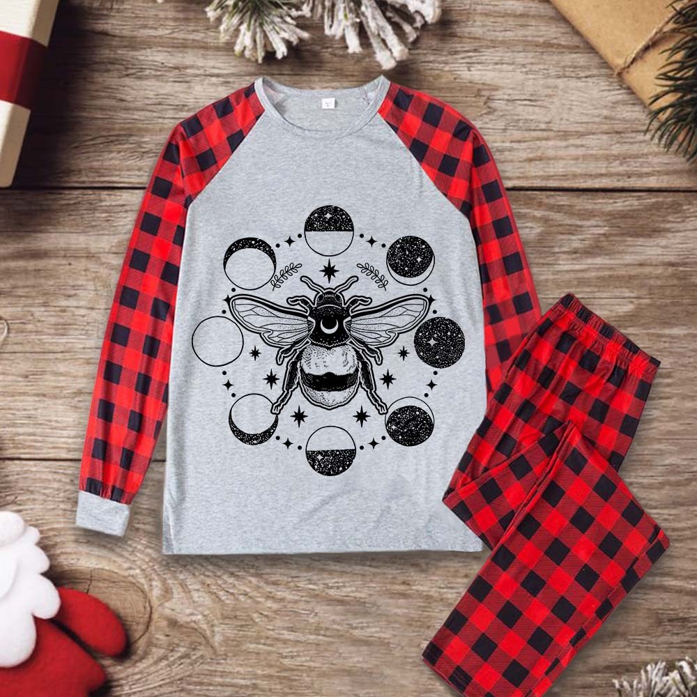 Purplehecate Moon Bee Christmas Pajamas