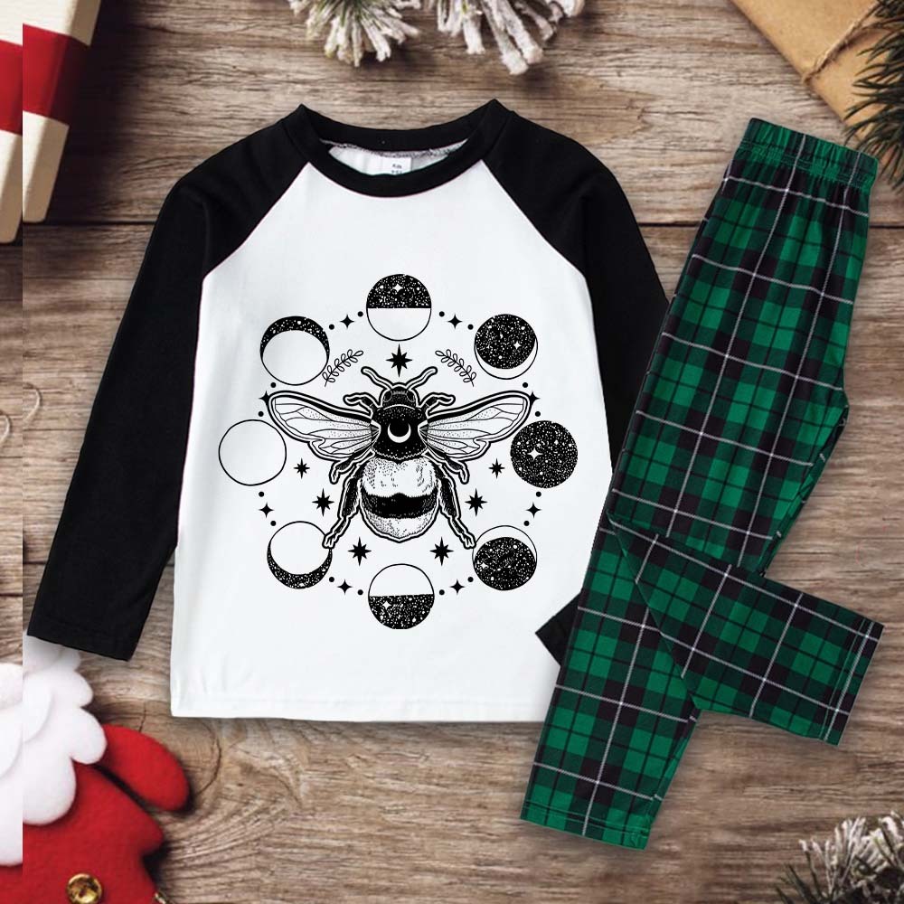 Purplehecate Moon Bee Christmas Pajamas