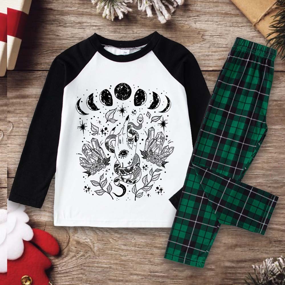 Purplehecate Reach For The Moon Christmas Pajamas