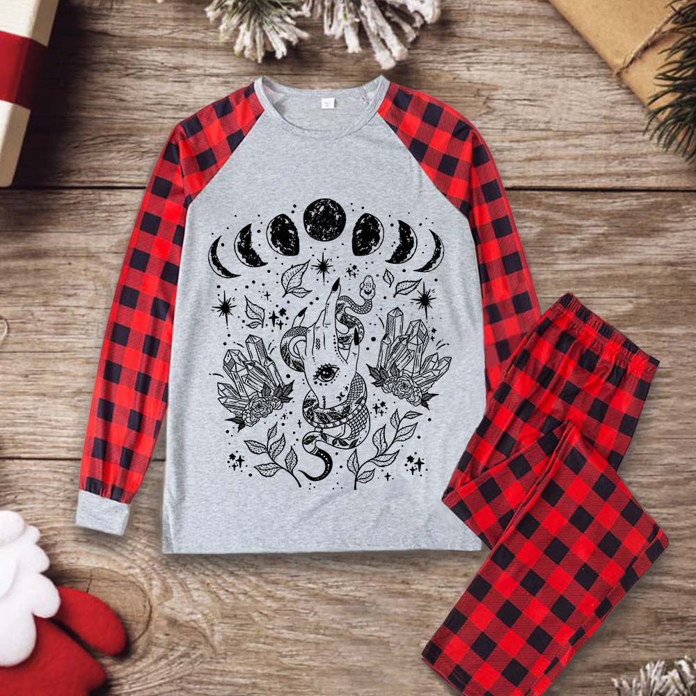 Purplehecate Reach For The Moon Christmas Pajamas