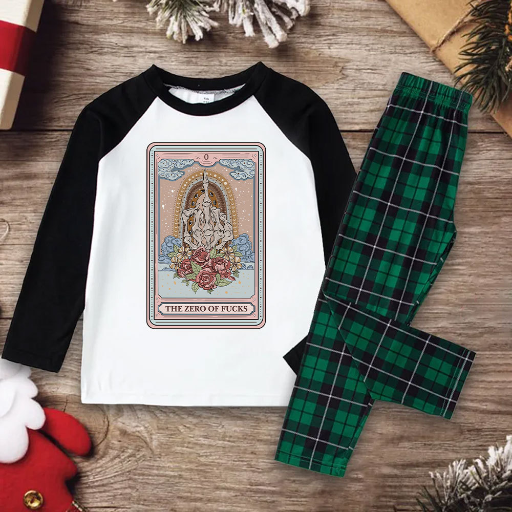 Purplehecate The Zero Of Fucks Tarot Christmas Pajamas