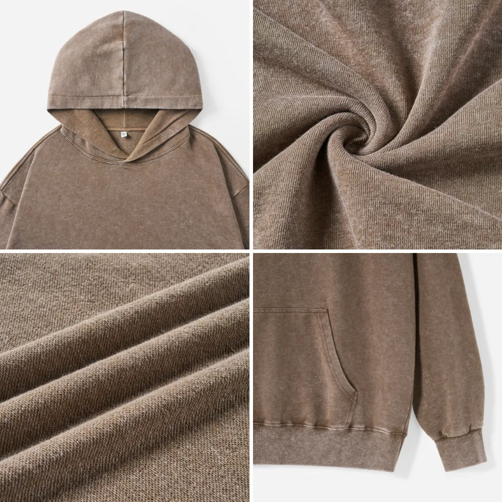 Purplehecate Moon Wolf Washed Hoodie