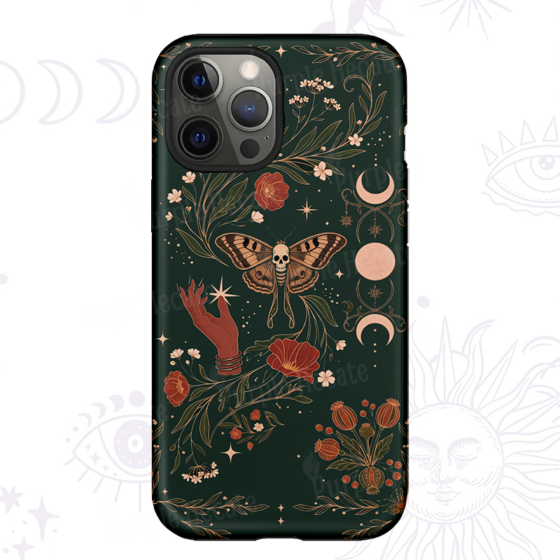 Purplehecate Death Moth Rebirth Phone Case
