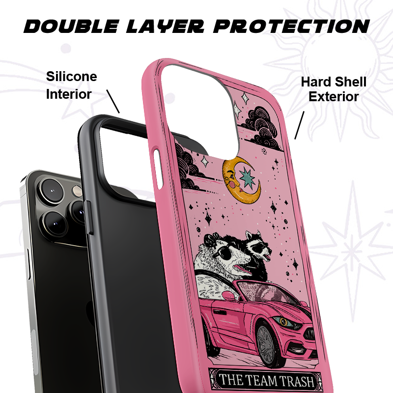 Purplehecate The Team Trash Tarot Card Phone Case