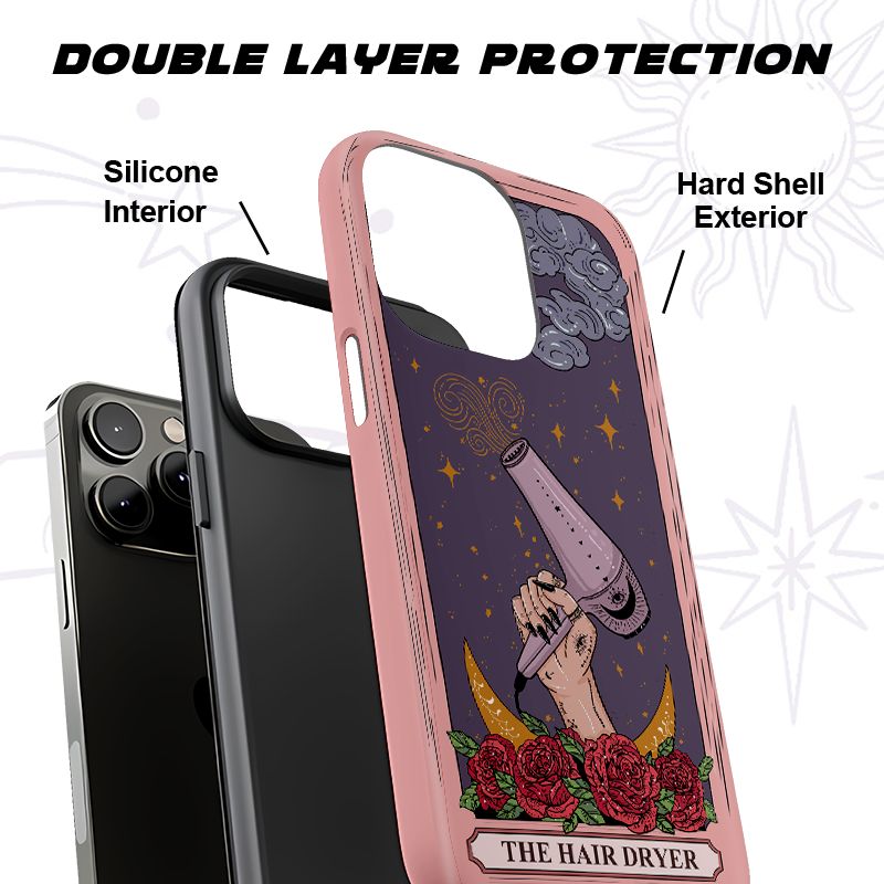 Purplehecate The Hair Dryer Tarot Phone Case
