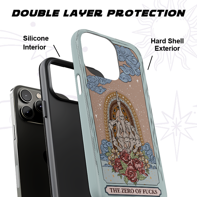 Purplehecate The Zero Of Fucks Tarot Phone Case