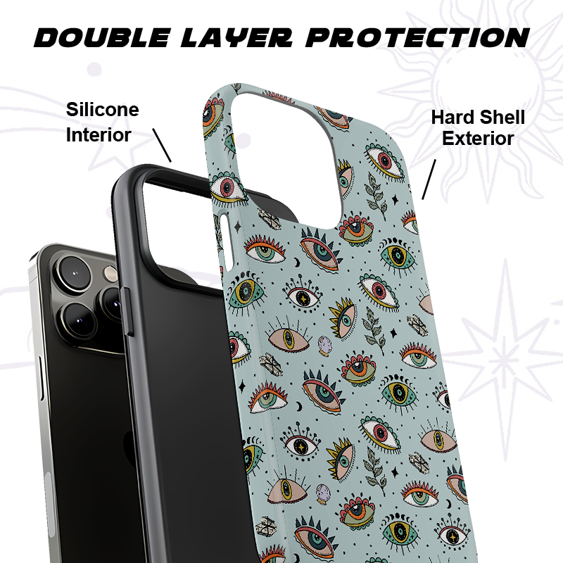 Purplehecate Evil Eye Pattern Phone Case