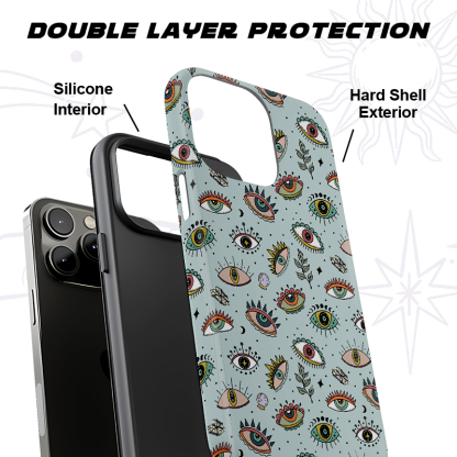 Purplehecate Evil Eye Pattern Phone Case