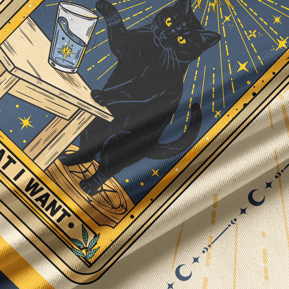 Purplehecate I Do What I Want Cats Crop Jersey Top