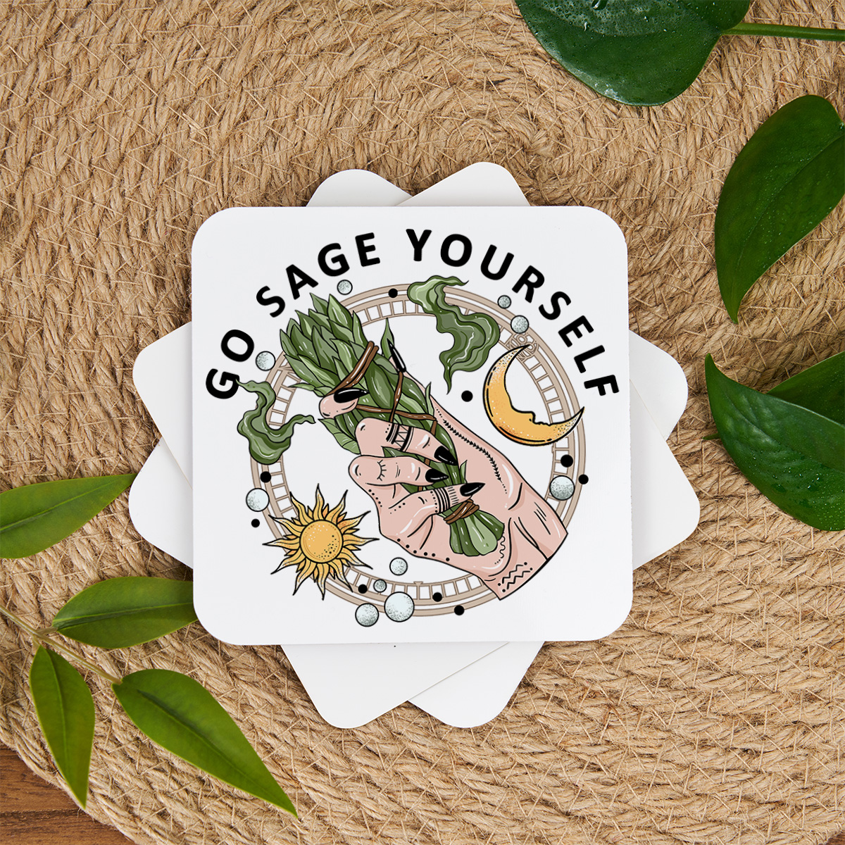 Purplehecate Go Sage Yourself Coaster