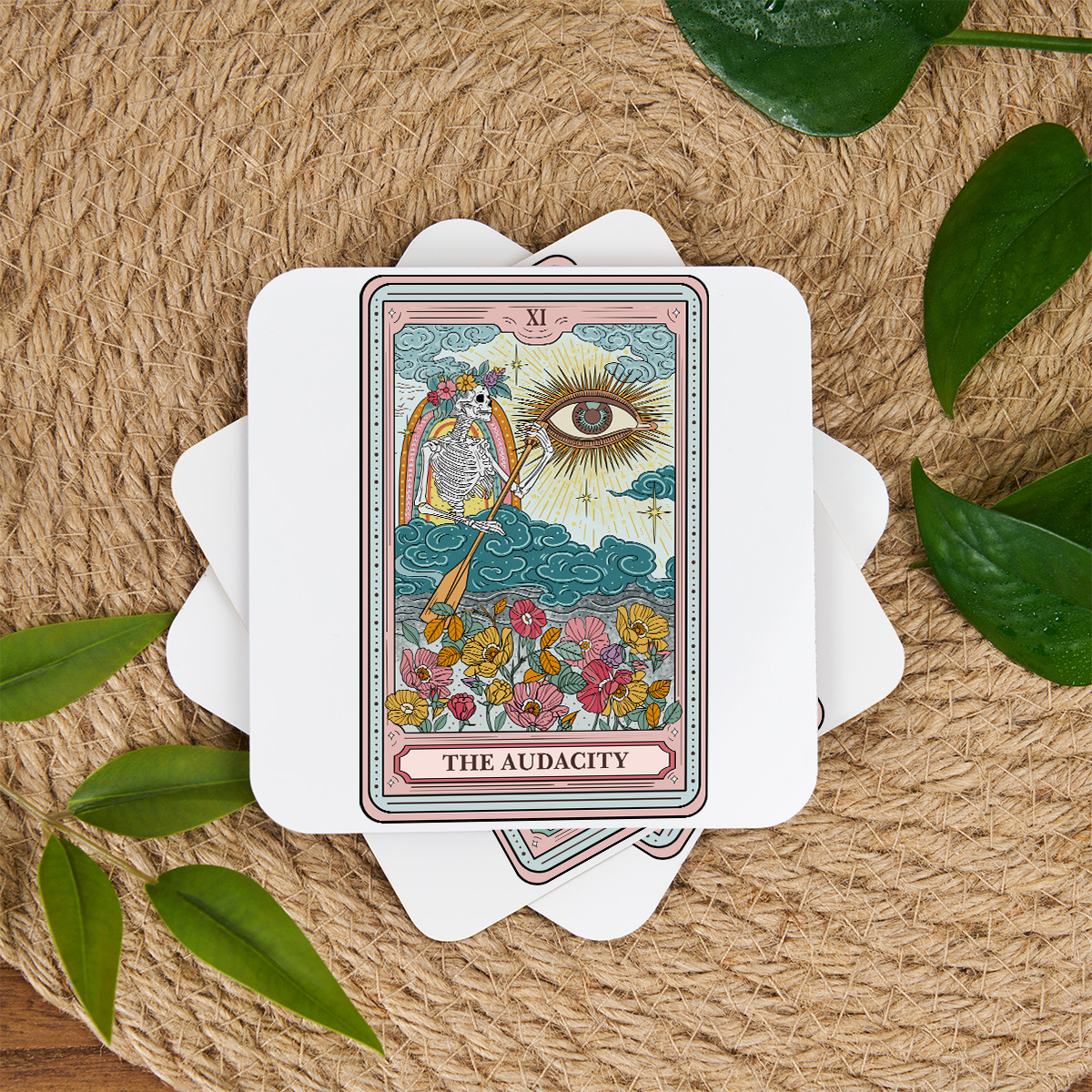 Purplehecate The Audacity Tarot Coaster